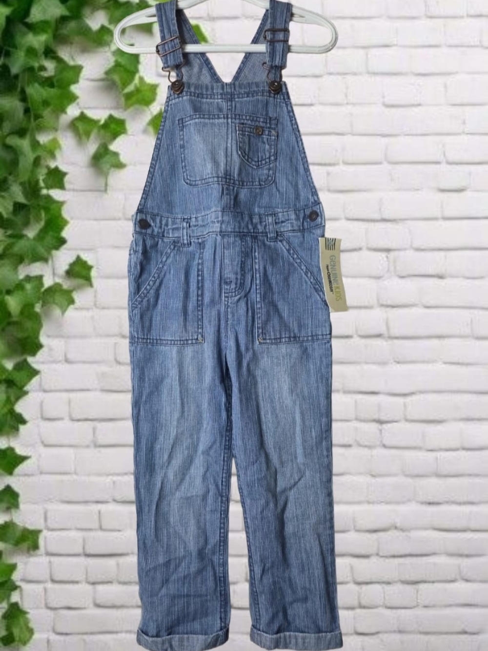 Girls' Light Blue Denim Overall One-Piece - Classic Kids' Jumpsuit